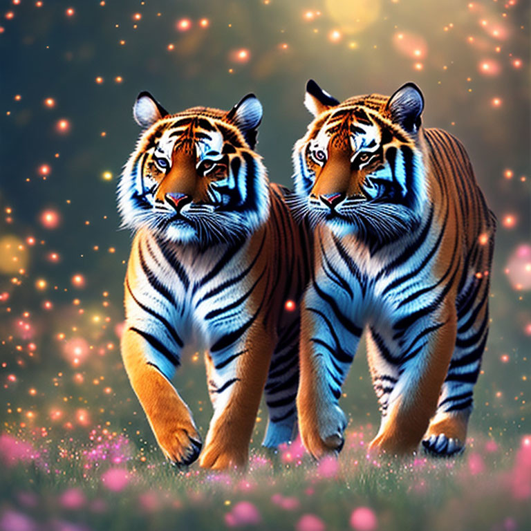 Tigres au printemps