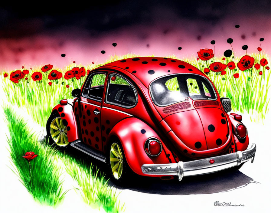 VW Beetle Ladybug