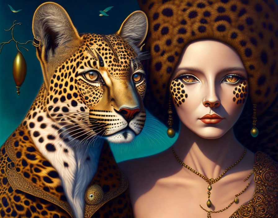 The Lady and her wild cat