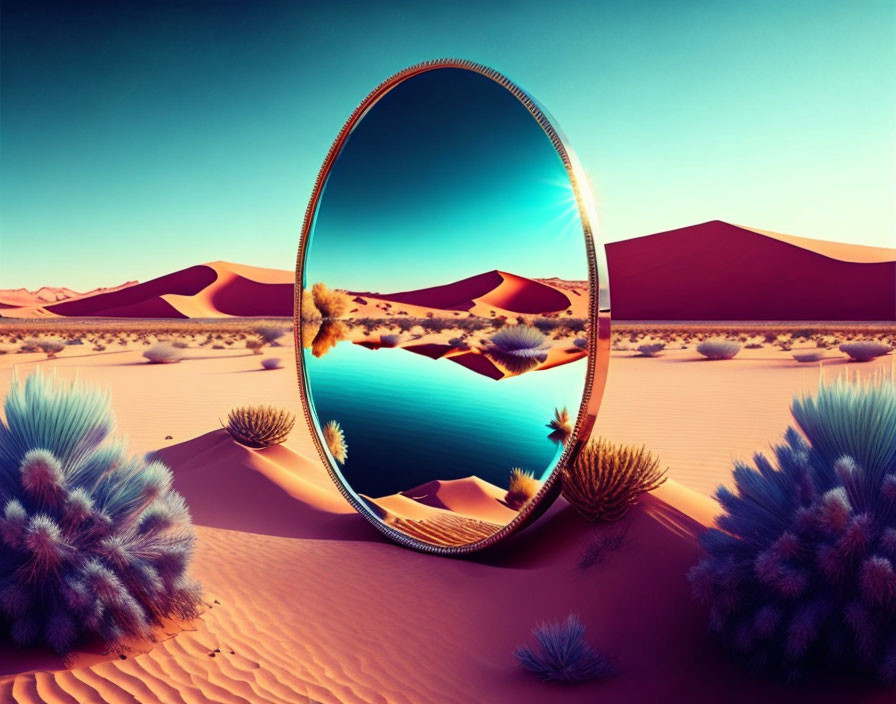 mirror in the desert