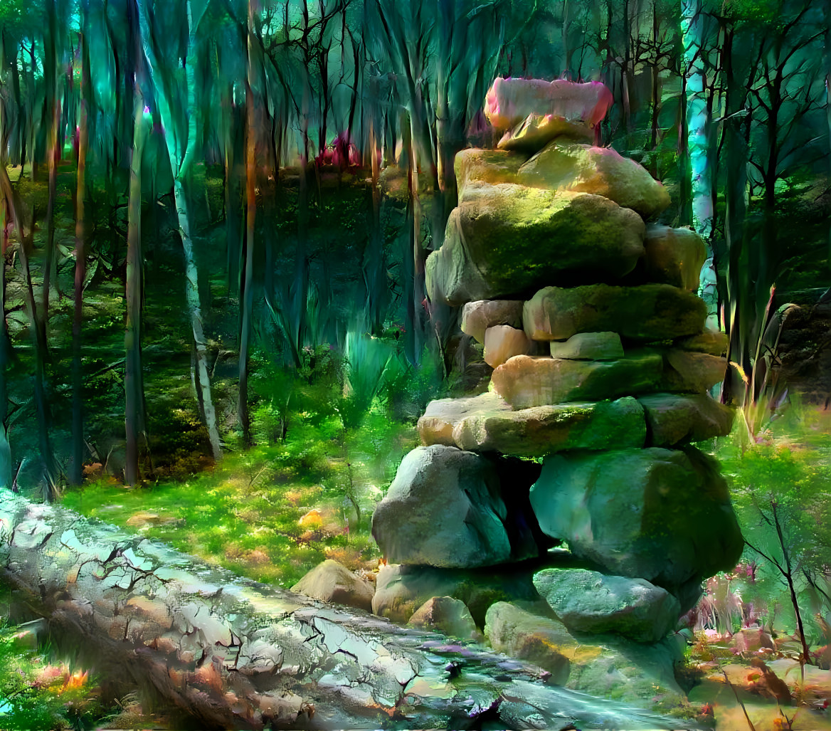 Steine im Wald 