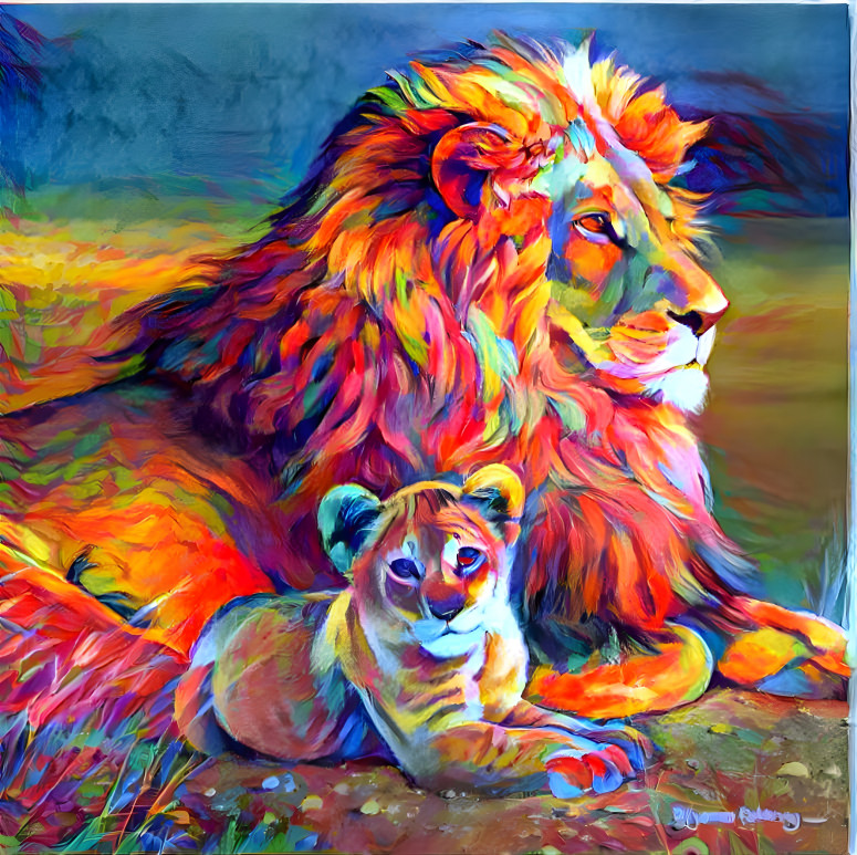 LION KING AND SON........