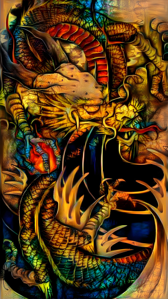 Stained Glass Reptilian