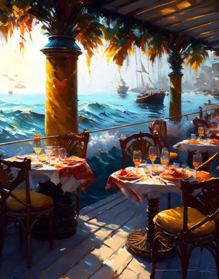 restaurant on the sea