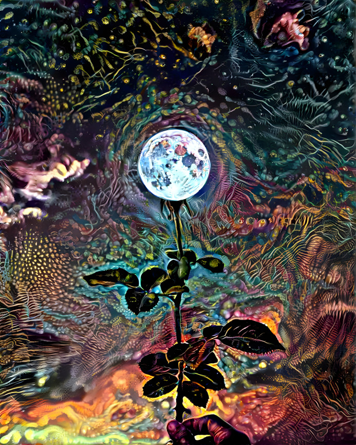 the moon rose