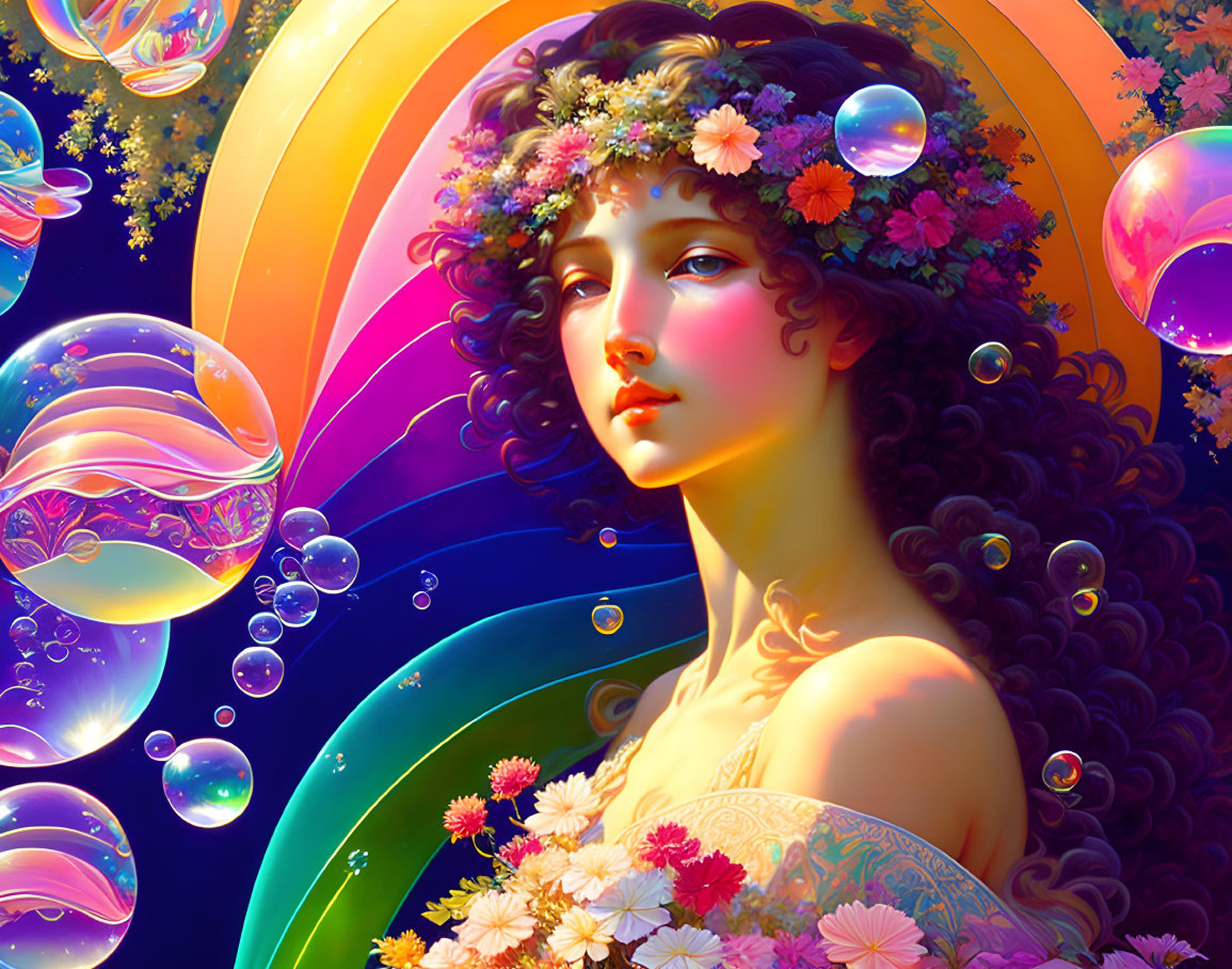 Beautiful Maiden's Bubble Fantasy