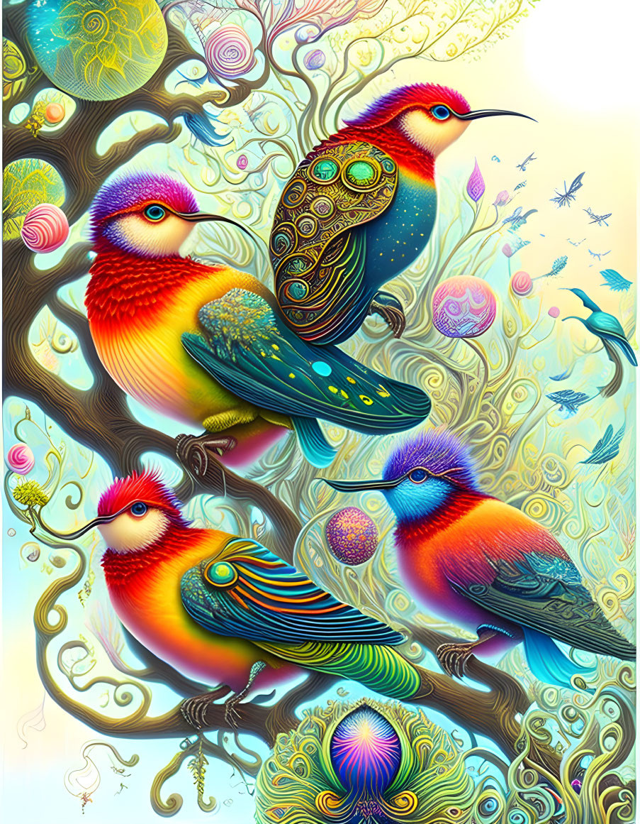 Colorful Fantasy Birds