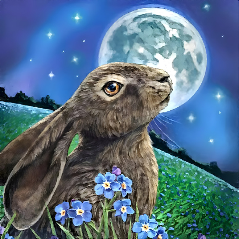 A Rabbit In The Moonlight 