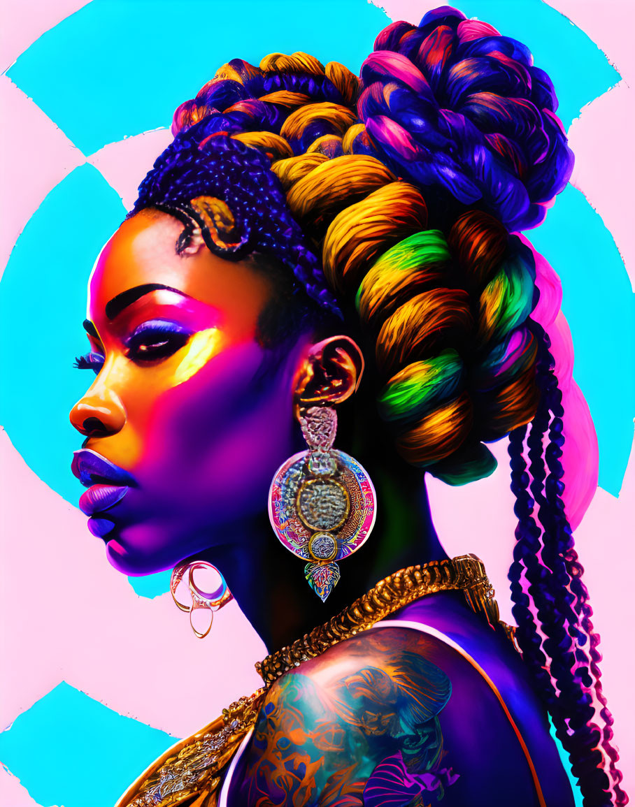 Afrofuturist Nubian Queen