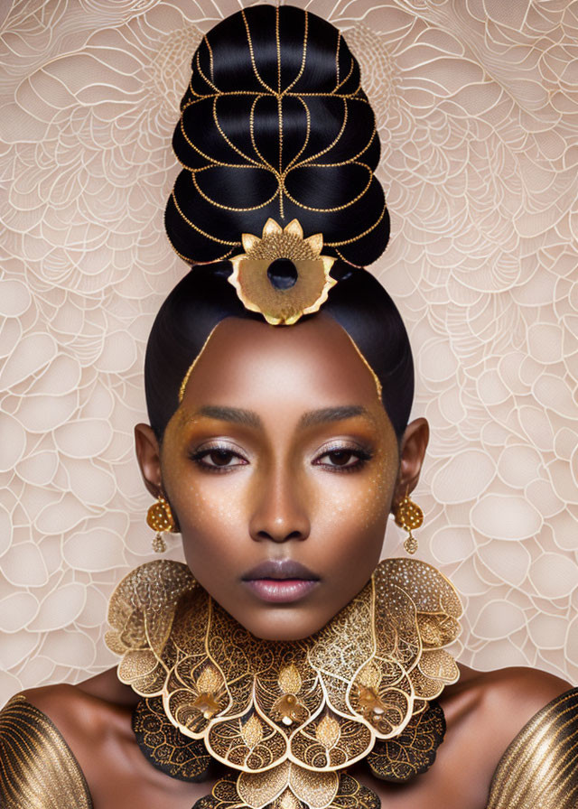 Bejeweled Afrocentric Queen