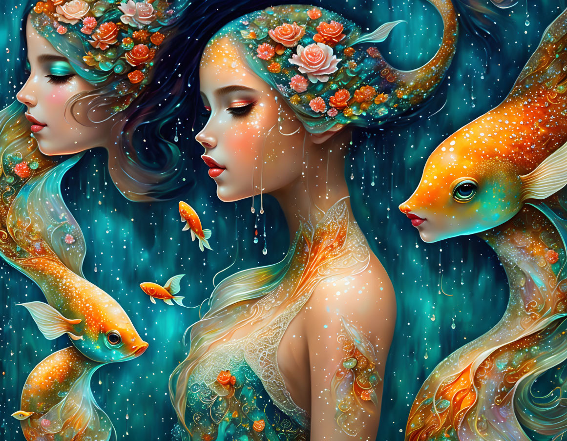 goldfish abstract