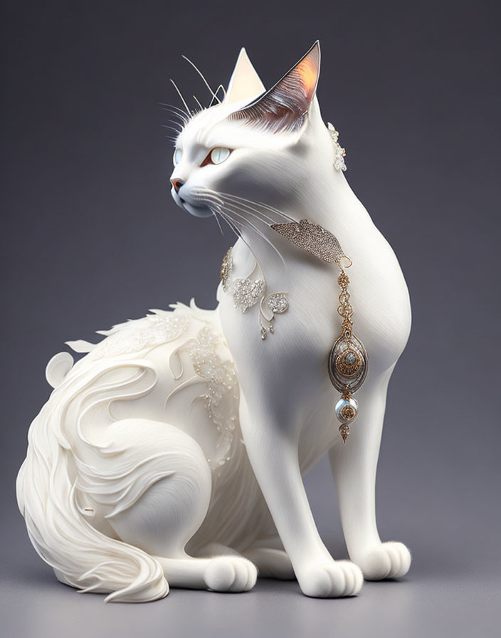 Sculpture of a cat