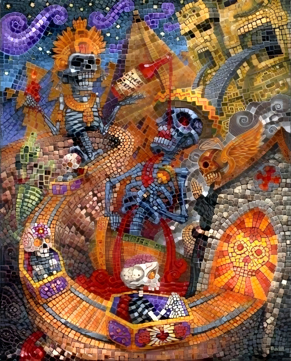 mosaico de la muerte