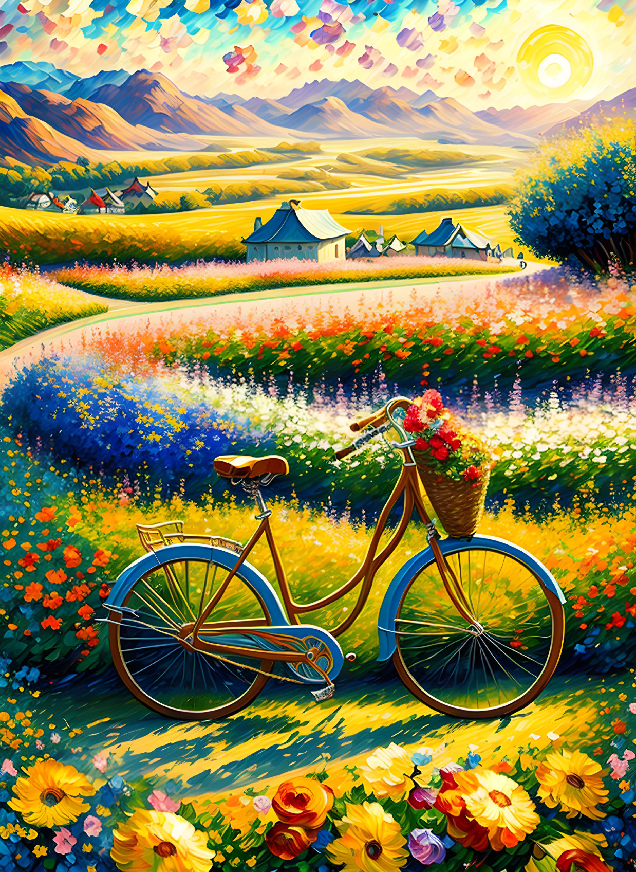 Bike Amongst Blooms