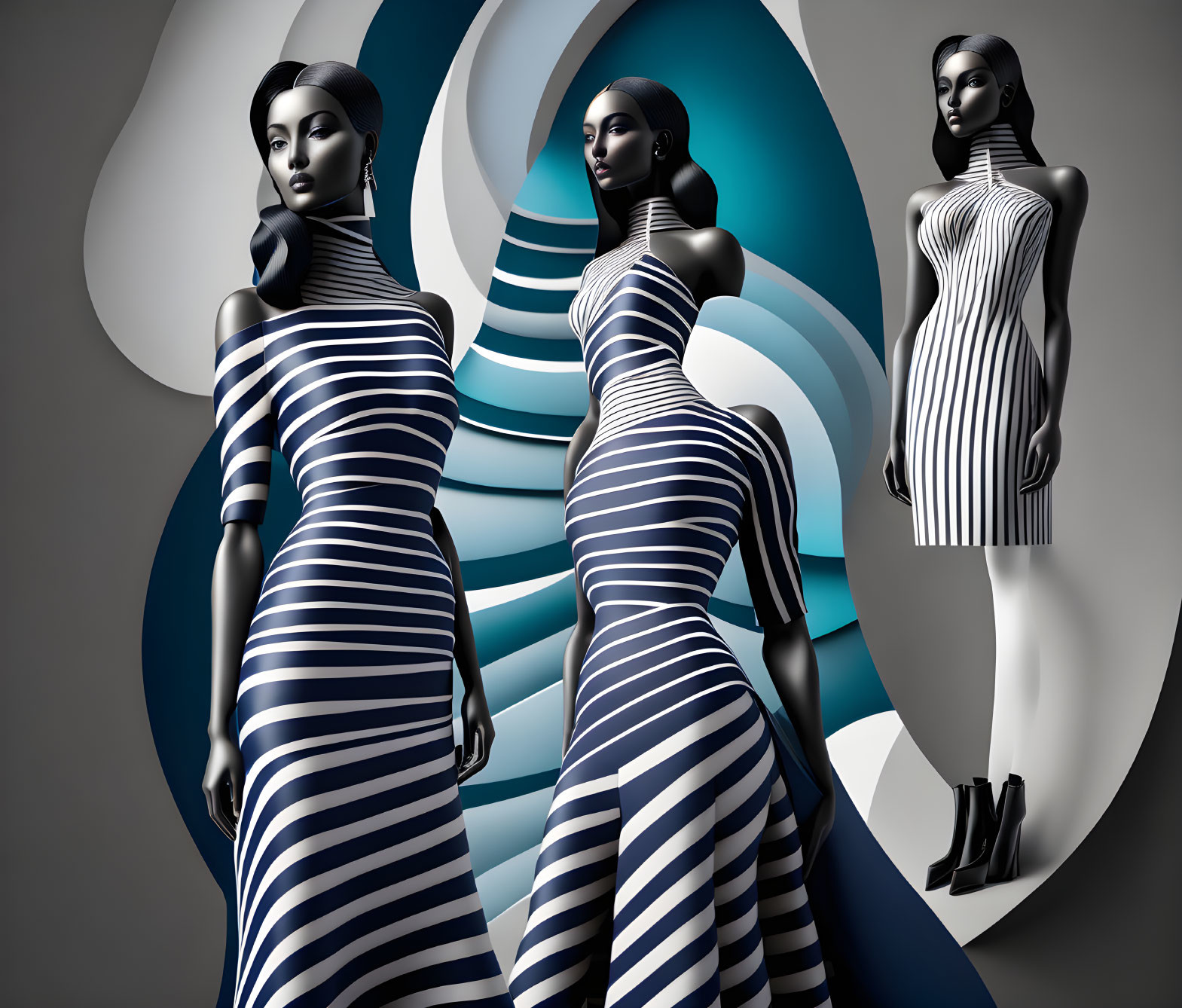 clothing made of zebra corrugated cardboard
