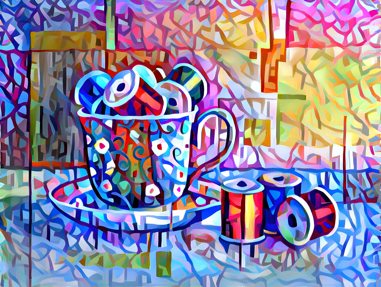 Teacup and Spools ( Чашка и катушки )
