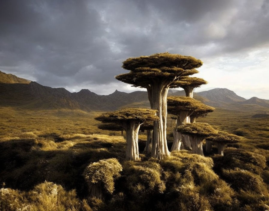 Surreal mushrooms