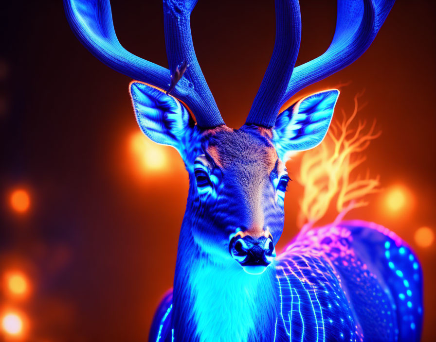 Neon deer