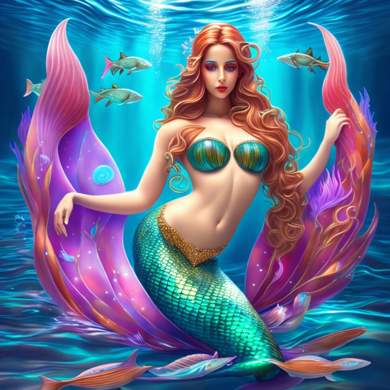 A little mermaid