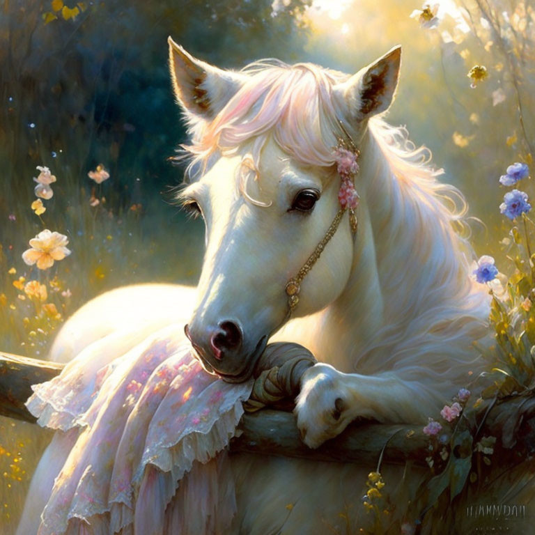Cute white little pony
