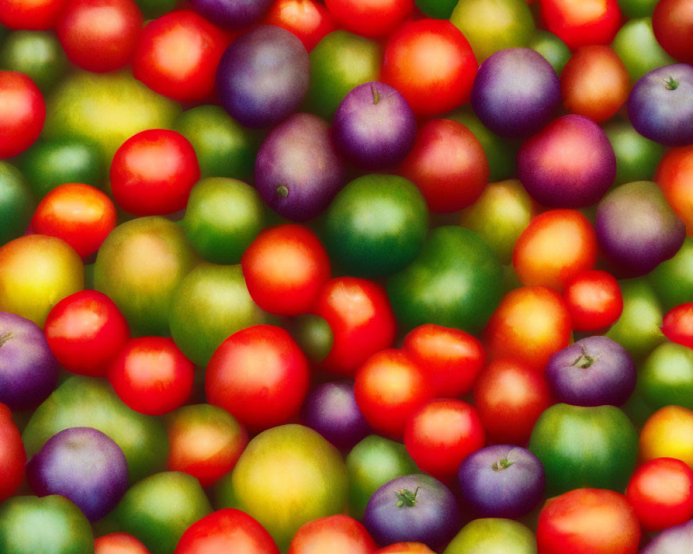 Multicolored Tomatoes Collection: Red, Green, Yellow, Purple