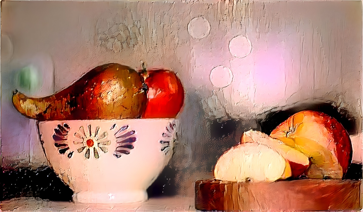 apples & pears still life