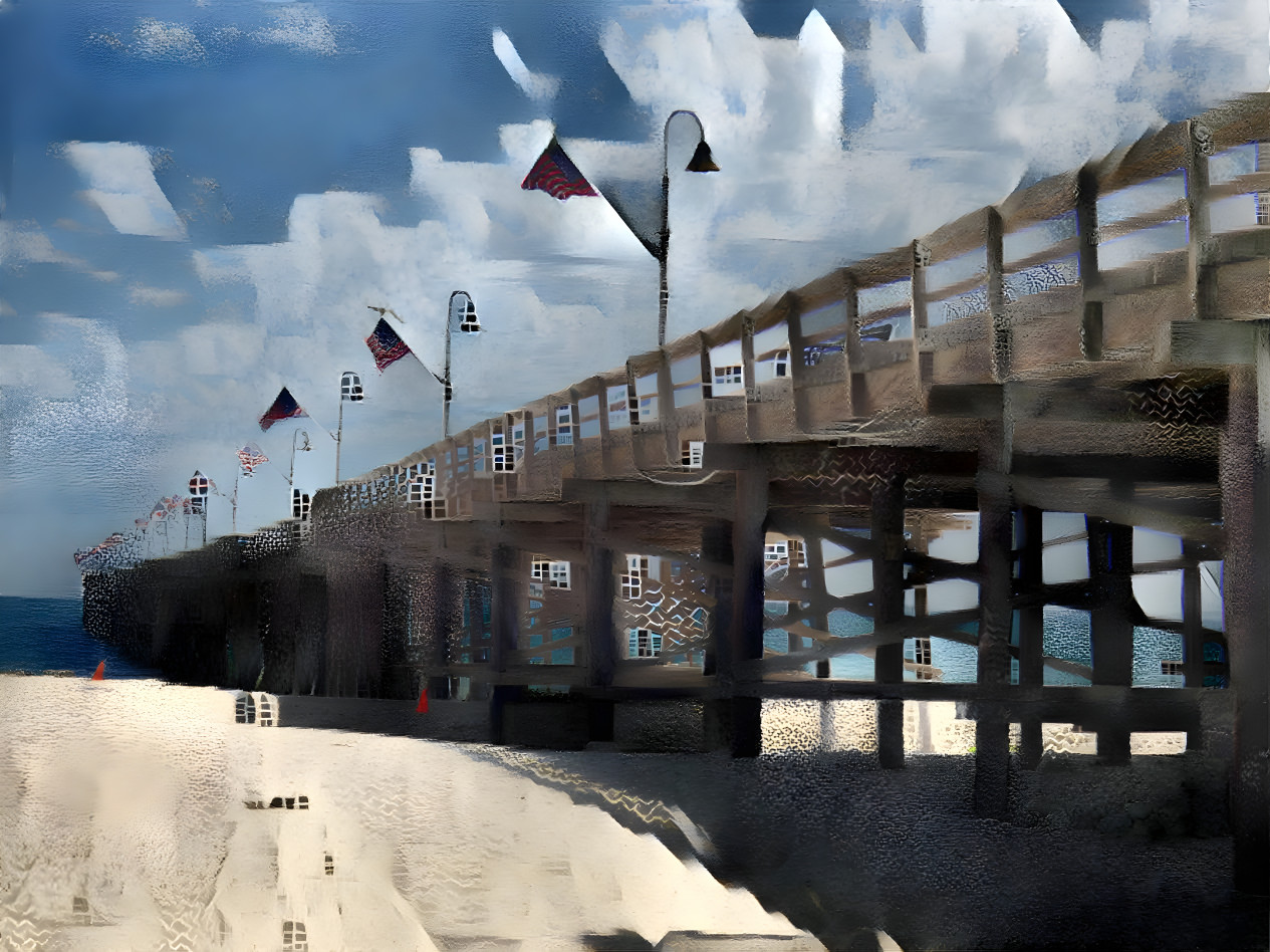 Pier with Flags