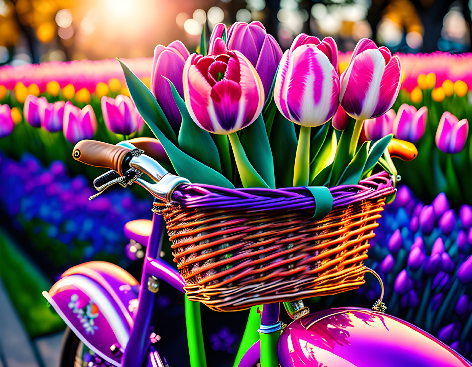 Easter Basket of Flowers