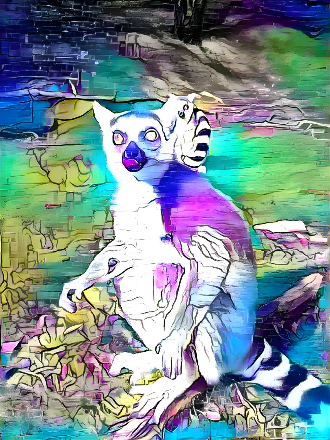 spaced out Lemur