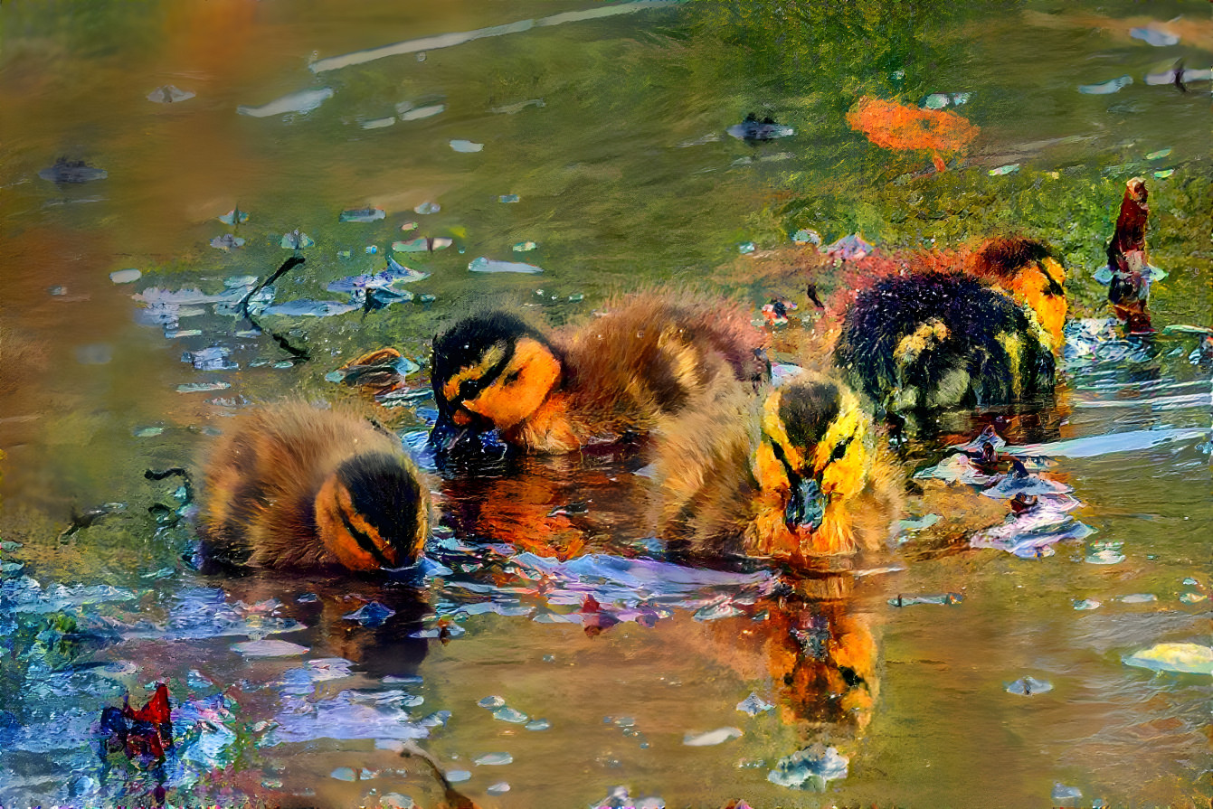 Little Mallard Ducklings