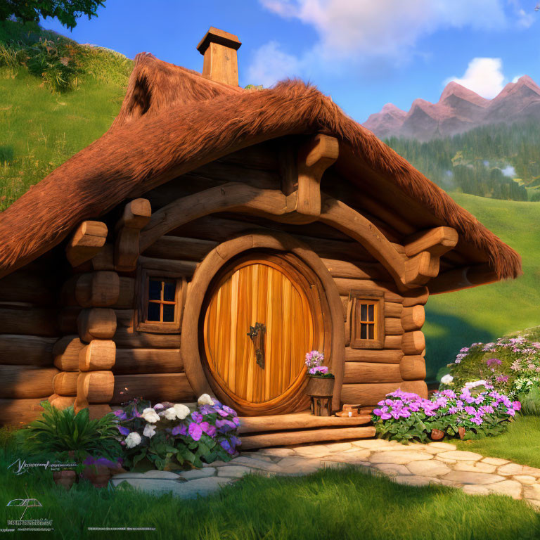 Hobbit Mountain cabin