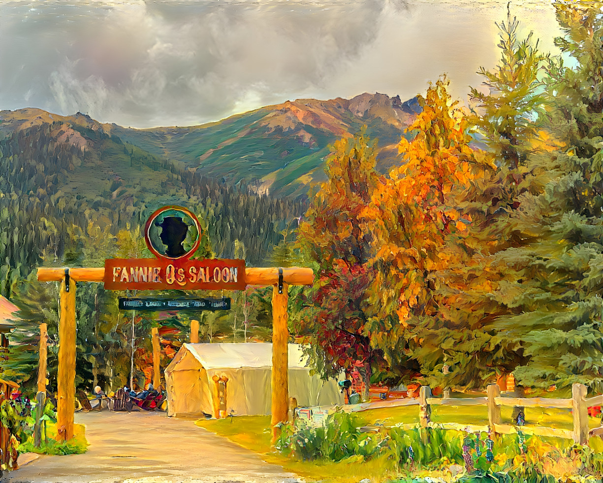 Mt. McKinley Wilderness Lodge Outdoor Dining Area