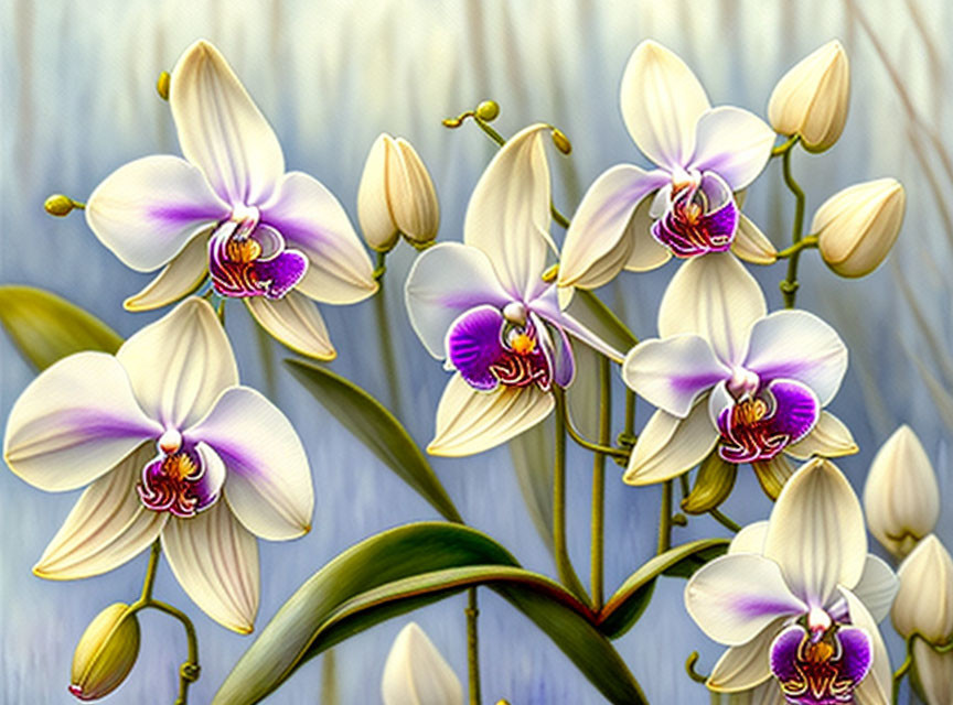 Blooming Orchids