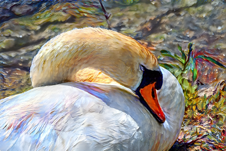 Mute Swan Napping