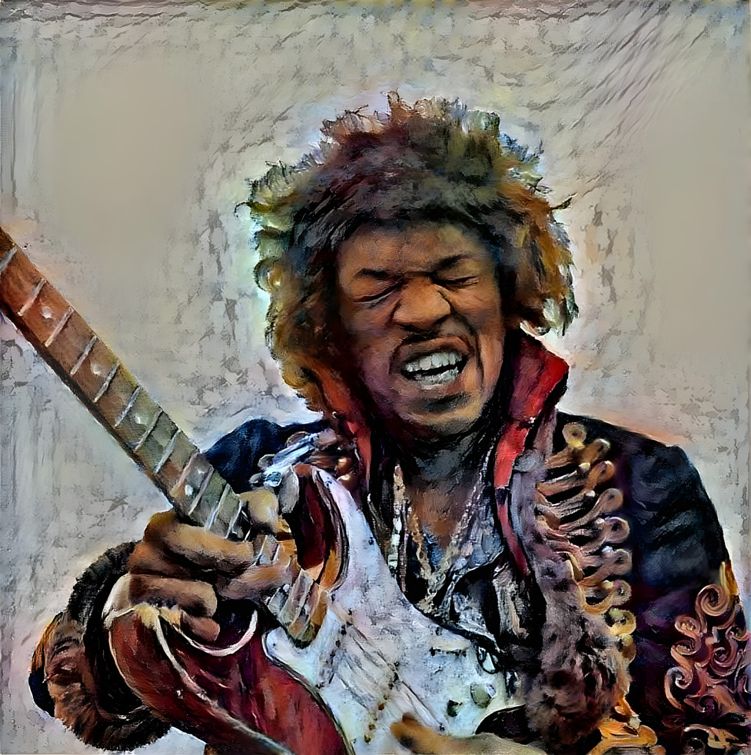 Hendrix esmerilhando