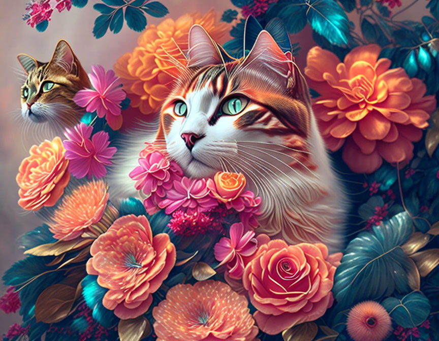 Cat-flowers 