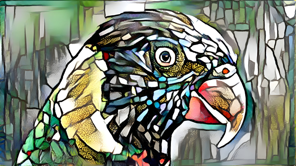 mosaic parrot