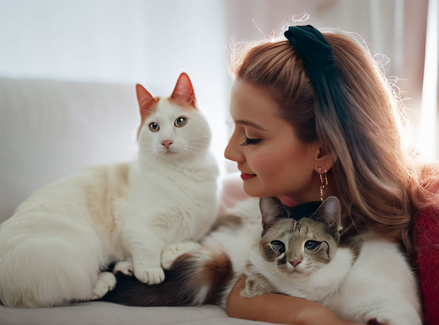 The princess and her cats