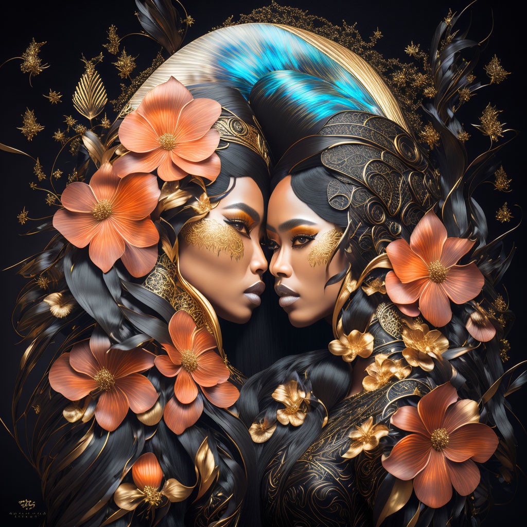 Surreal Sisterhood: Frida's Dual-Faced Moon