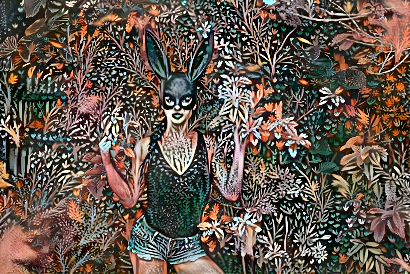 Vintage Goth Bunny