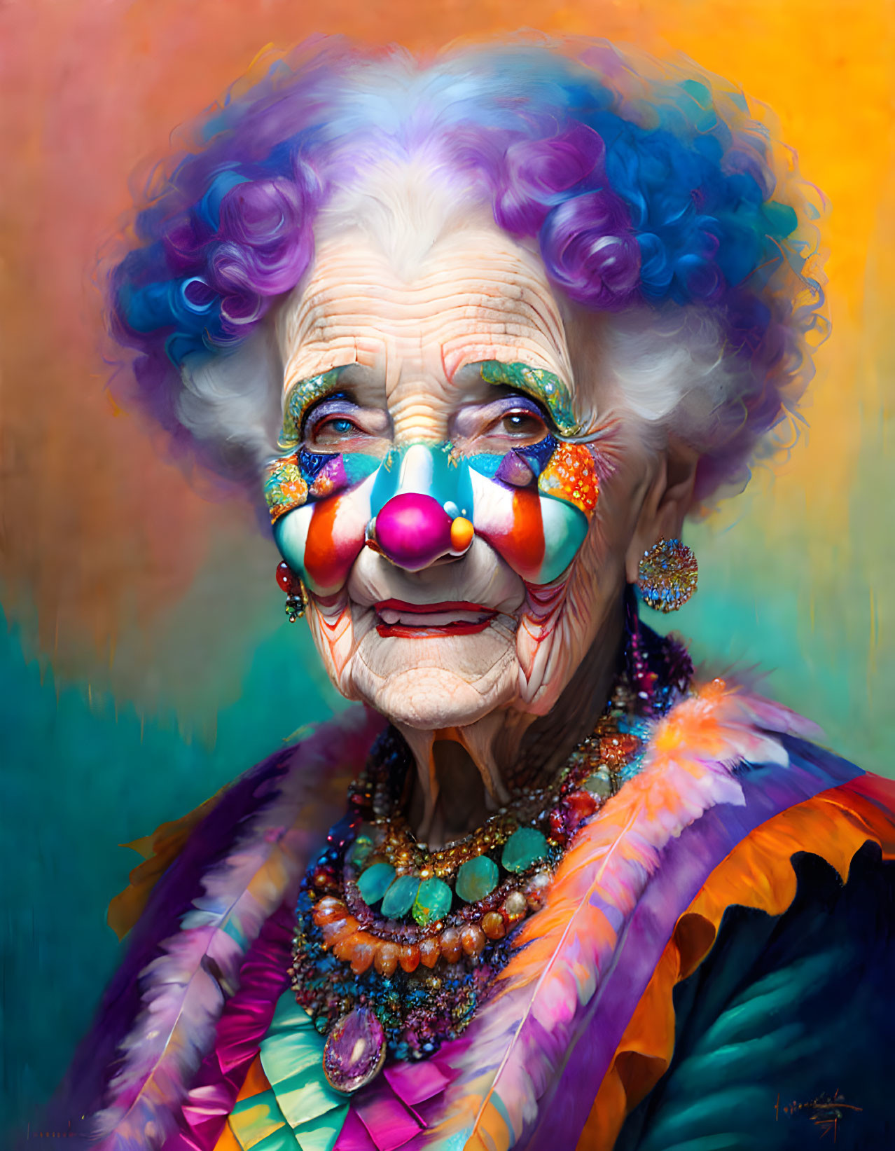 Lady Clown from yesteryear