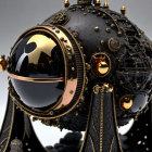 Detailed 3D Rendering of Ornate Steampunk Spherical Object