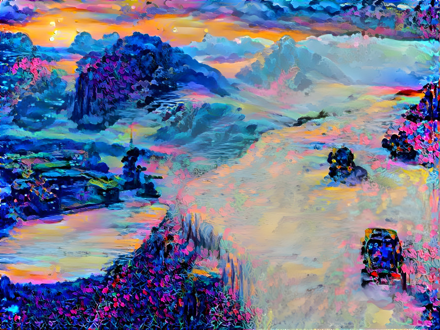 Halo Colorful Landscape