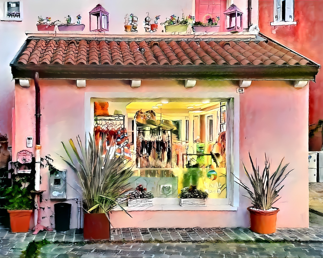A Small Shop in Caorle, Italy