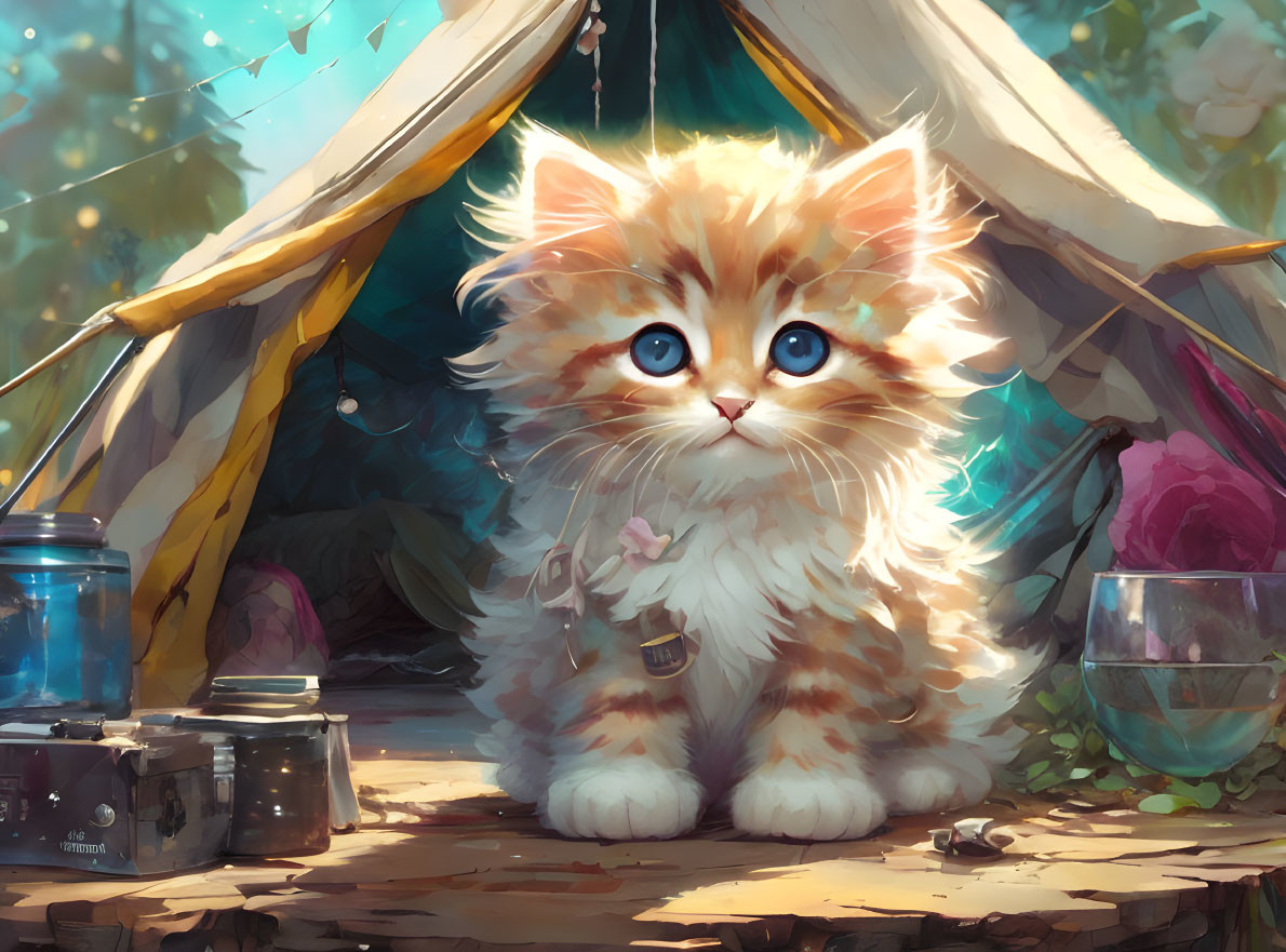 Camping Kitten