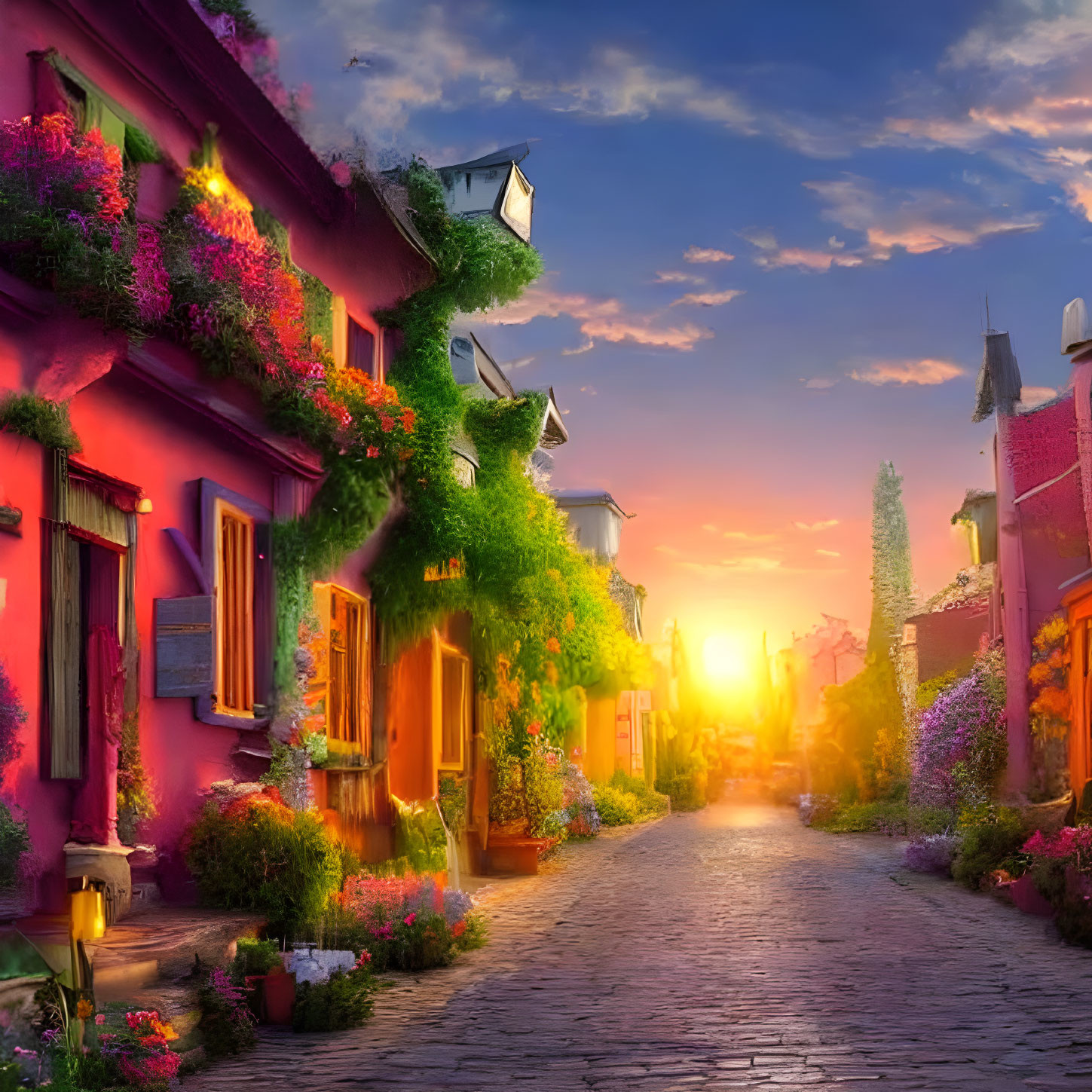 Sunset In The Alley