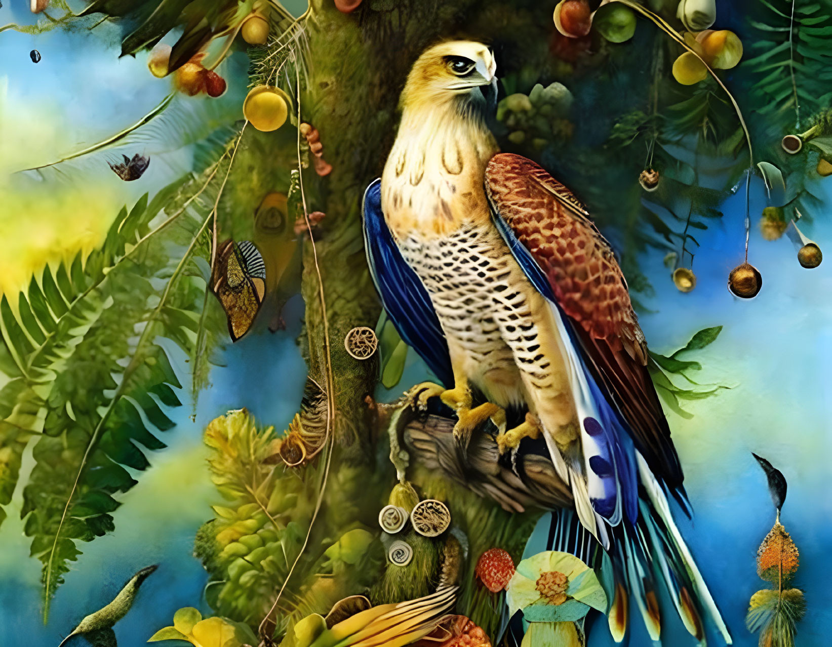 Hawk In A Tree