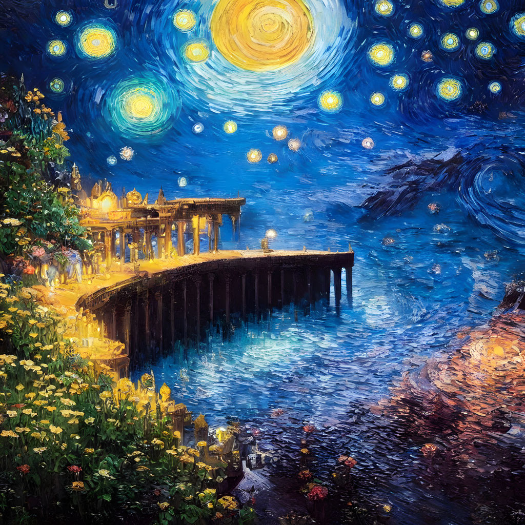  Van Gogh Starry Night With A Twist