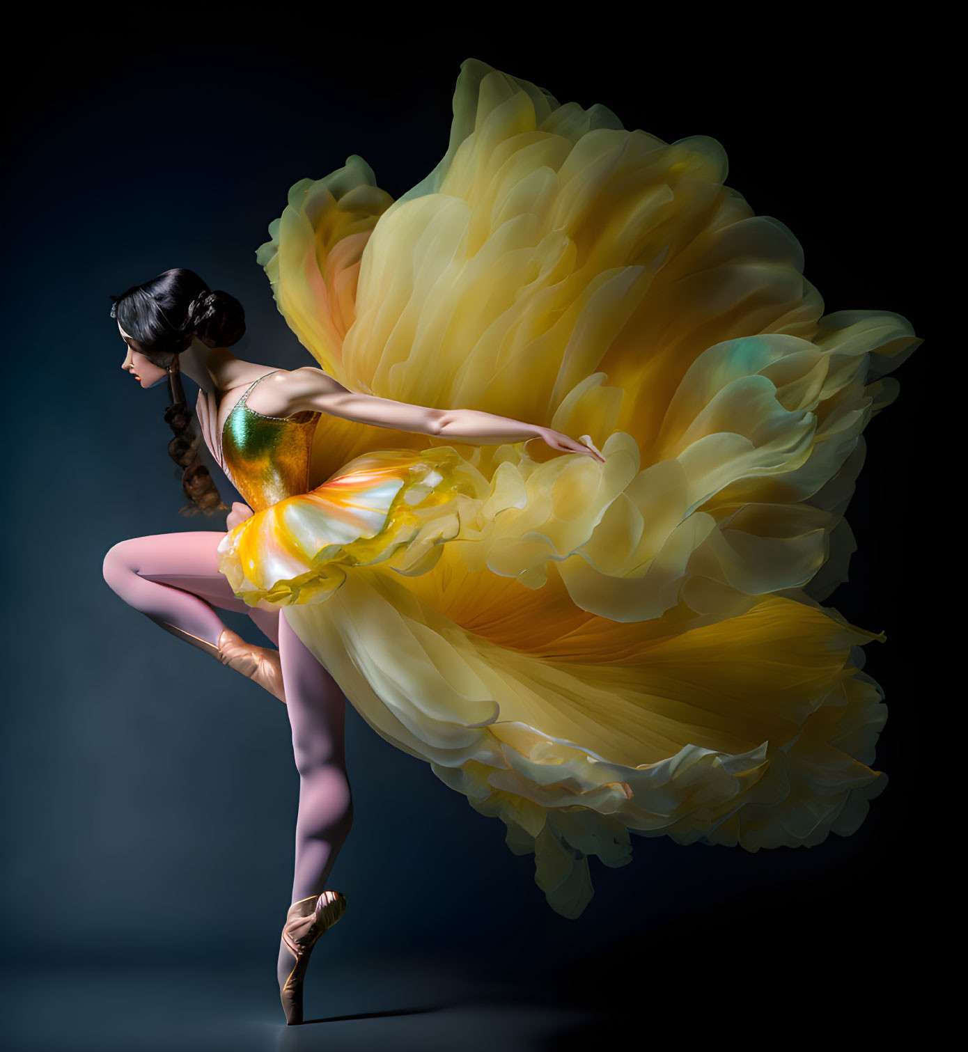 Dancer In A Yellow Gown