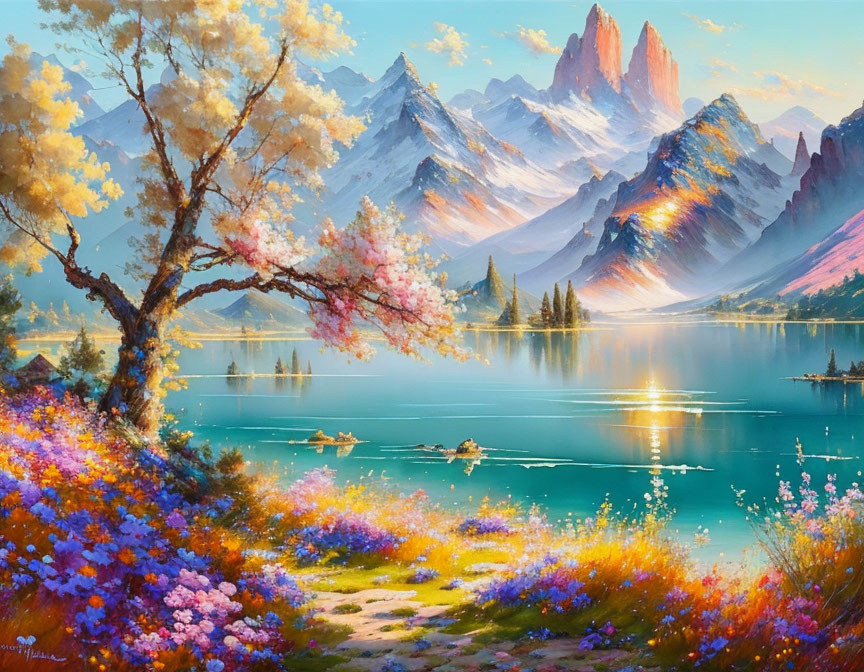 Serene Lake Landscape